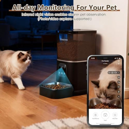 Automatic Cat Feeder with Camera, APP Controlled Cat Auto Feeder - Image 4