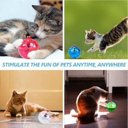 Sratte 6 Pcs Cat Ball Ghost Hunting Light up Toy, Bright Color - Image 6