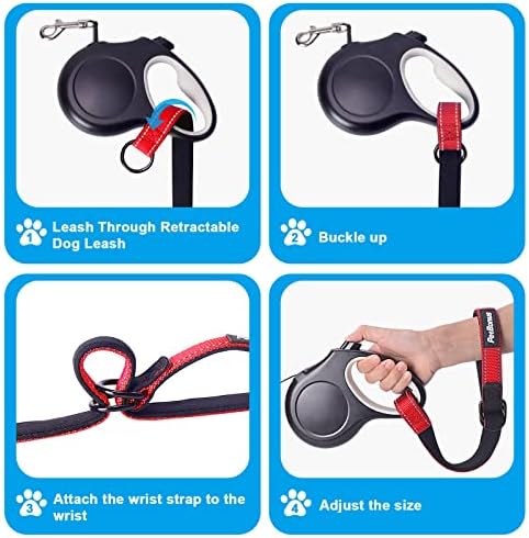 PetBonus Short Dog Leash, Safety Wrist Strap for Dog Retractable Leash - Image 5