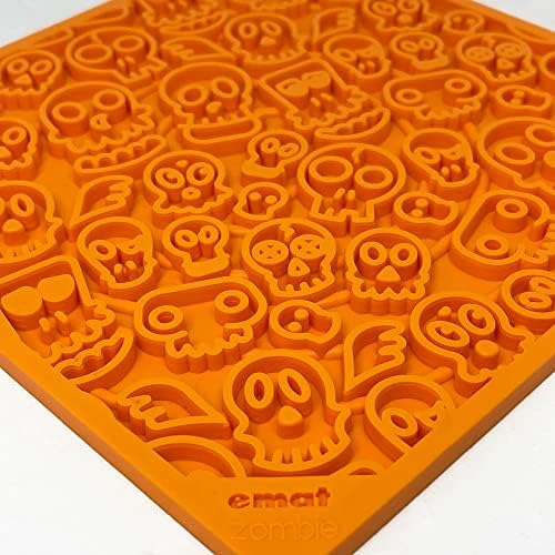 SodaPup Zombie eMat – Durable Lick Mat Feeder Made in USA from Non-Toxic, Pet-Safe, Food Safe Rubber for Mental Stimulation, Avoiding Overfeeding, Fresh Breath, Digestive Health, Calming, & More - Image 2
