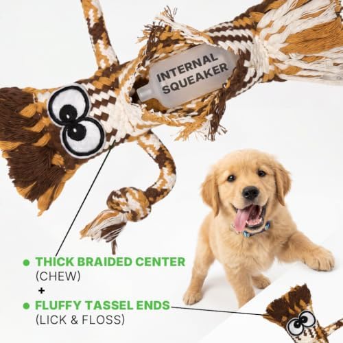 Dog Squeak Toy, Interactive Dog Chew Toys, Dog Toys to Keep Them Busy - Image 3