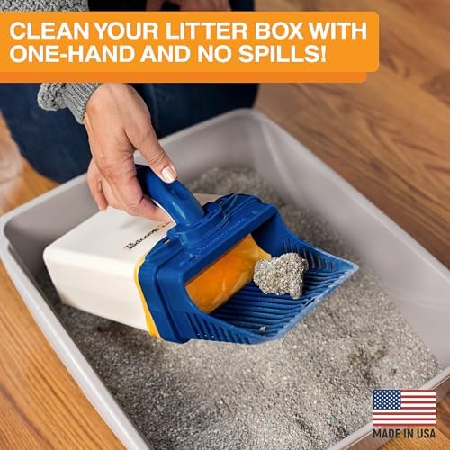 Neater Pet Brands Neater Scooper XL Cat Litter Scoop, 60 Refill Bags – Extra-Large Capacity Mess-Free Cat Litter Scooper with Bag for Large & Multiple Cats, Spill-Proof Litter Box Scooper with Holder - Image 2