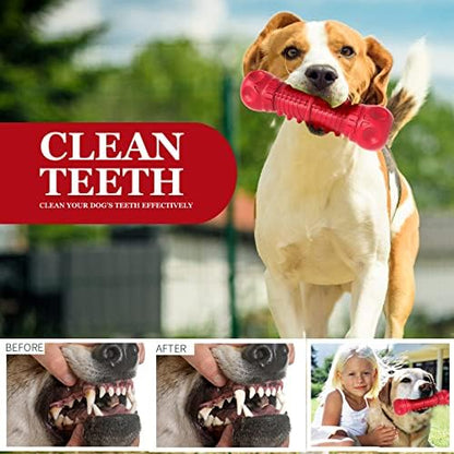 ZIKATON Dog Squeaky Toys for Aggressive Chewers, Durable Chew Toys for Large Medium Breed Dog, Dog Toys, Tough Durable Dogs Toys with Natural Rubber (Pack of 2) - Image 3