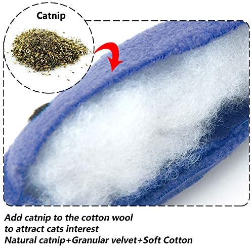 AWOOF Catnip Toys for Indoor Cats, 6 Pack Cat Chew Toys Plush Interactive Cat Kicker Toy for Indoor Kitten Exercise for All Breeds - Image 5