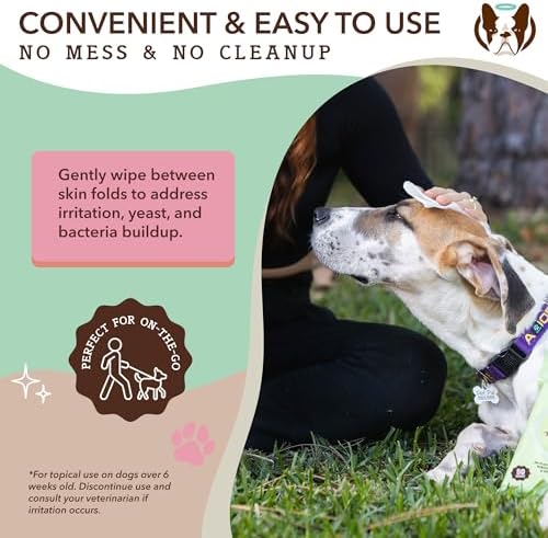 Natural Dog Company XL Dog Wipes for Paws and Butt - Hypoallergenic, Biodegradable, Fragrance Free - Large 7×8 inch Grooming Wipes for Dogs Face and Body - Sensitive Skin Pet Wipes - 50 Count - Image 4