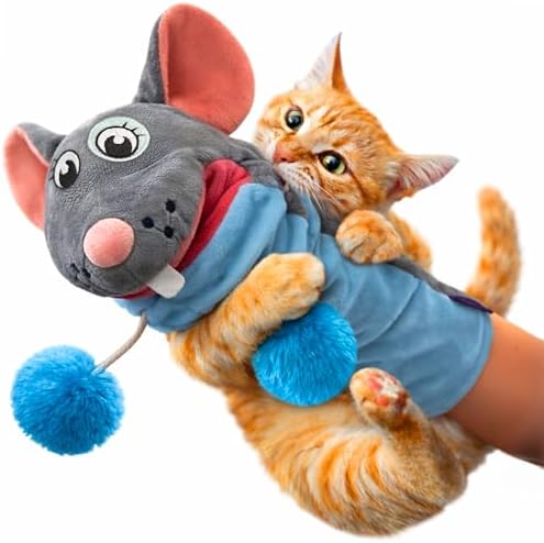 Meow Mitt Wearable Cat Wrestling Glove Puppet - Mouse by PouncePurr