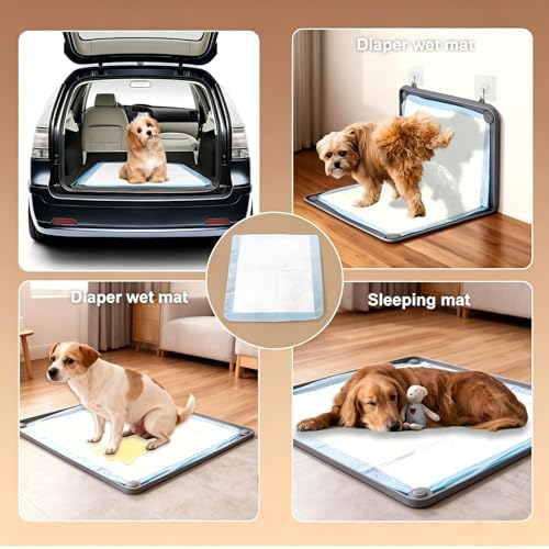 Silicone Pee Pad Holder for Dogs,23 * 23Inch Leak-Proof Mat Holder for Dog Training Pads,Puppy Pee Tray Mat for Floor Protection (23" X 23") - Image 5