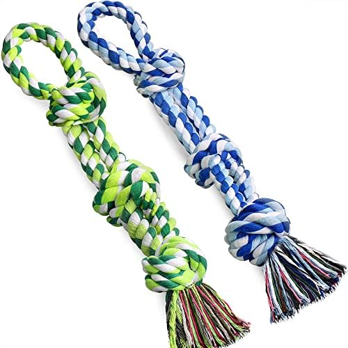 UPSKY 2 Pack Dog Rope Toys, Heavy Duty Dog Chew Toy for Aggressive Chewers by UPSKY