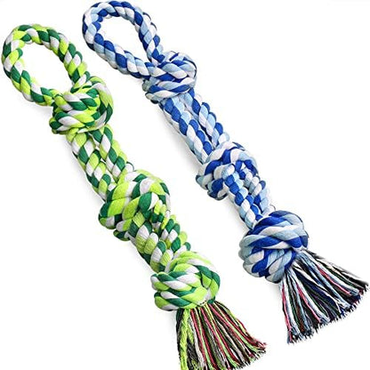 UPSKY 2 Pack Dog Rope Toys, Heavy Duty Dog Chew Toy for Aggressive Chewers by UPSKY