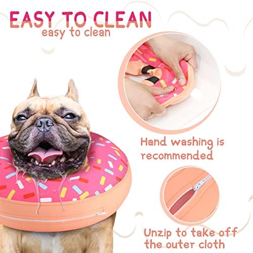 Supet Inflatable Dog Cone Collar for Small Dogs Puppies Cats, Soft Dog Cone Alternative After Surgery for Puppies Cats to Stop Licking - Image 5