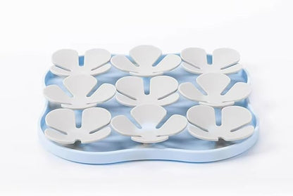 Cat Dog Slow Feeder Set Lucky Clover Lick Mat & Pineapple Puzzle Toy Food Grade Silicone Easy to Clean Anti-Slip Base Pet Accessories (Mat-4 2pcs)