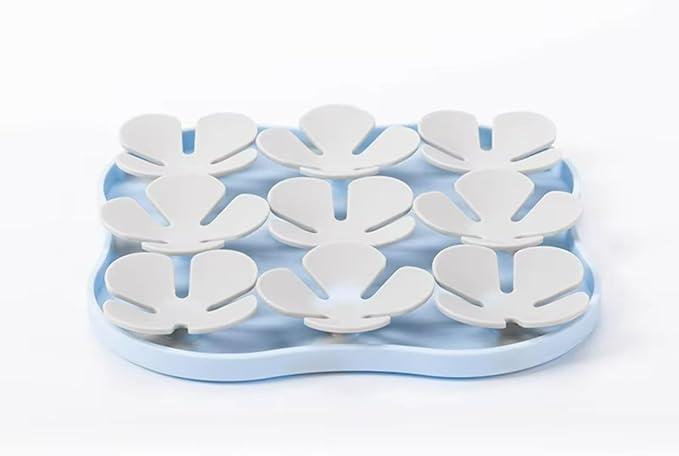 Cat Dog Slow Feeder Set Lucky Clover Lick Mat & Pineapple Puzzle Toy Food Grade Silicone Easy to Clean Anti-Slip Base Pet Accessories (Mat-3 2pcs)
