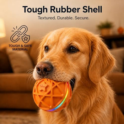 Orange Replacement Shell for Interactive Dog Ball Toy, 4-Turn Thread - Image 2