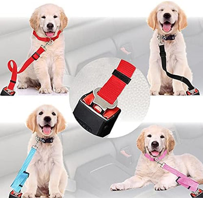 SunGrow Dog Seat Belt for Car, Adjustable Nylon Pet Seatbelt, Supports All Cars, Seatbelt for Dogs in Car, Dog Car Leash Seat Belt, Cats and Ferrets Seat Belt Harnesses - Image 2