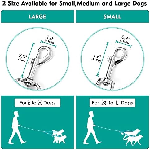 Tangle Free BungeeX2 Double Dog Leash Coupler, 360° Swivel No Tangle Dual Dog Walking & Training Leash|0-30lbs|, Comfortable Shock Absorbing Reflective Lead by Walk 2 Dogs with Ease - Image 6