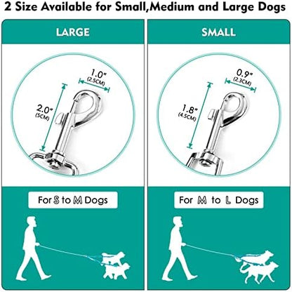 Tangle Free BungeeX2 Double Dog Leash Coupler, 360° Swivel No Tangle Dual Dog Walking & Training Leash|0-30lbs|, Comfortable Shock Absorbing Reflective Lead by Walk 2 Dogs with Ease - Image 6