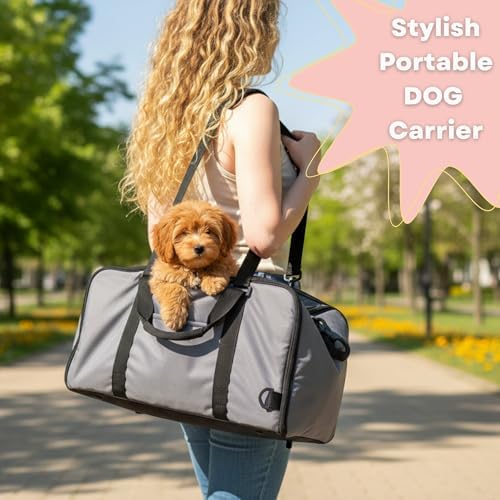 Center Console Dog Car Seat for Small Dogs Under 13LBS Grey - Image 6