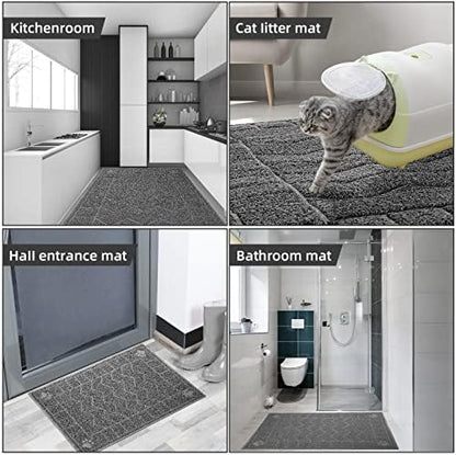 Cat Litter Box Mat, 35" x 24" Large Waterproof Litter Trapping Mat - Image 7