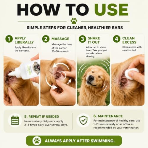 Mighty Petz Dog Ear Cleaner – Pet Ear Wash to Support Itchy, Infection Prone Ears, Yeast and Wax. Advanced & Gentle Otic Cleaning Solution. Ear Drops for Dogs and Cats - 8 oz - Image 7