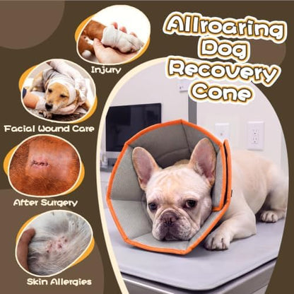 Allroaring Soft Dog Recovery Cone Adjustable Stop Licking Wounds Orange M - Image 5