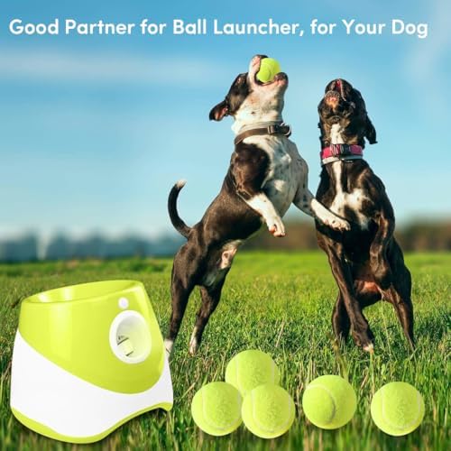 ZIYIZE Mini Tennis Balls, 6 Pack 2 inch Dog Tennis Balls, Easy Catching Pet Playing Ball for 2 inch Dog Ball Launcher - Image 3