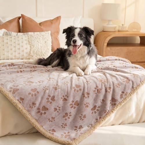 Luciphia Waterproof Dog Blanket Reversible Sherpa Fleece for Small Dogs Cat - Image 6