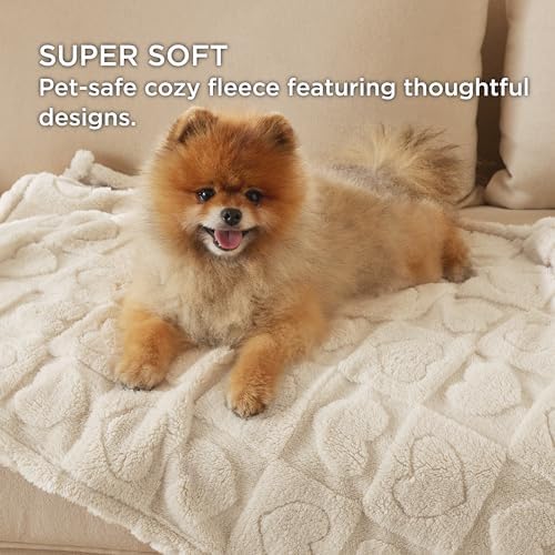 Bedsure Ultra Soft Dog Blankets for Medium Dogs Cats 300GSM Fleece,30x40 - Image 3