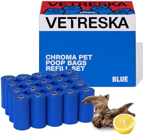 VETRESKA Dog Poop Bags, 300 Counts, Leak Proof, Extra Thick and Large by VETRESKA