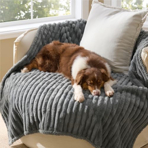 Bedsure ComfyFleece™ Waterproof Dog Blankets for Large Dogs,50x60 - Image 2