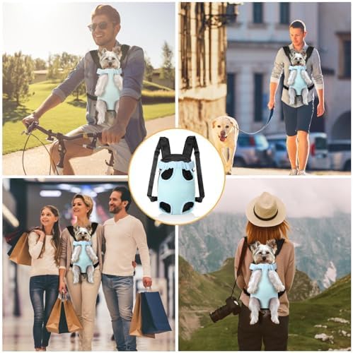 YUDODO Pet Dog Carrier Backpack Adjustable Front Carrier for Small Dog Cat - Image 5