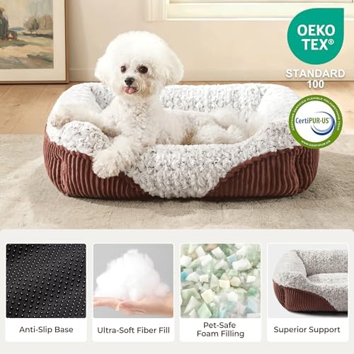 Cute Dog Bed for Small Medium Dogs,Washable Cat Beds, 25in - Image 2
