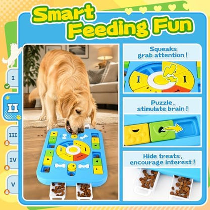 Forfon Upgraded Dog Enrichment Toy Set with Slow Feeder Bowl & Puzzle Toy - Image 3