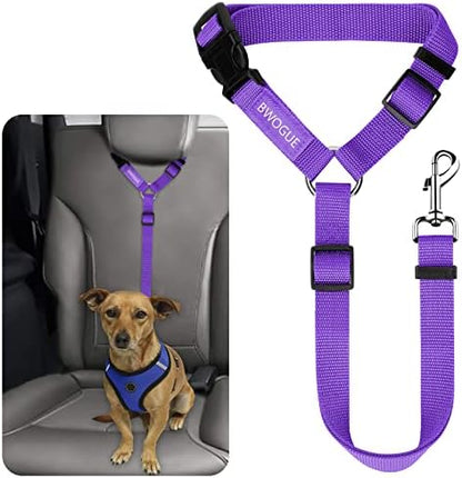 BWOGUE Dog Seat Belt for Car, Headrest Restraint Safety Lead, 1 Pack by BWOGUEPetHome