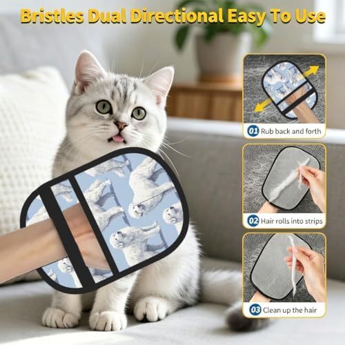 Great Pyrenees Dog Mountain Blue Pet Hair Removal Glove For Cats Dogs - Image 7