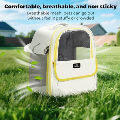 Cat Carrier Backpack Breathable Mesh Window for Small Cat Dog Under 13 lbs - Image 3