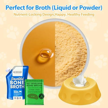 Dog Lick Bowl with Rolling Ball, Slow Feeder Dog Bowls for Liquid Treats & Bone Broth, Interactive Lick and Roll Bowl for Dogs, Spill-Proof Dog Licking Toy for Anxiety Relief & Digestion - Image 2