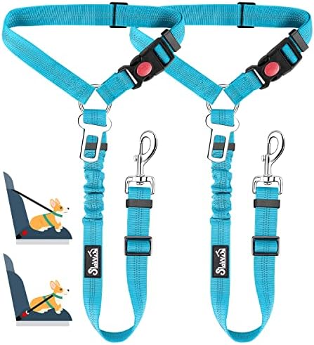 Lukovee Dog Car Seat Belt, 2 Pack, Headrest Restraint by Lukovee