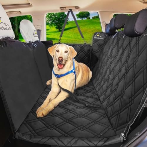 Meadowlark Dog Car Seat Cover, Heavy Duty Hammock, Standard, Black by Meadowlark