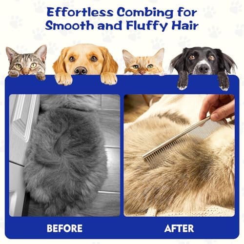 WRW Flea Combs for Dogs and Cats, Stainless Steel, 7 Pack - Image 6