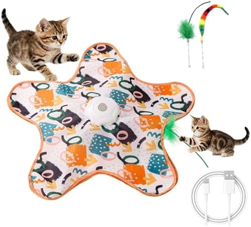 Hide and Seek Interactive Cat Toys, Puzzle Motion Activated for Indoor Cats by JoyEnjoy