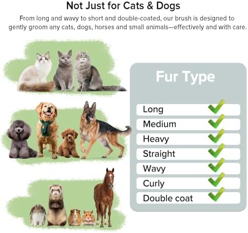 Cat Brush for Shedding, 2 Pcs Industry-First Adjustable Cat Brushes for Indoor Cats, Self-Cleaning Slicker brush, 264 Skin-Friendly Needles for Long or Short Haired Dogs, Perfect for Deshedding - Image 5
