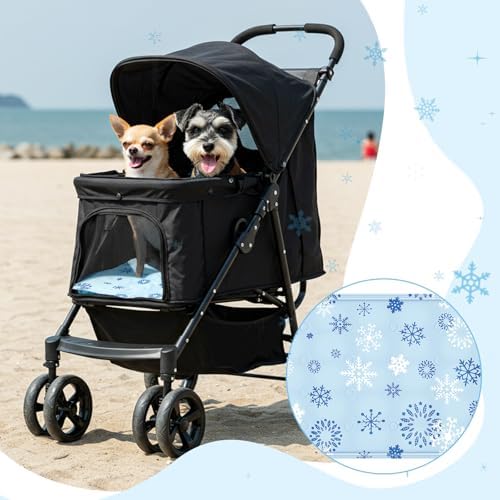 Nuanchu Pet Cooling Mat, Snowflake, 11.81 x 19.69 Inches, 1 Pcs - Image 6