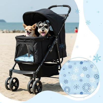 Nuanchu Pet Cooling Mat, Snowflake, 11.81 x 19.69 Inches, 1 Pcs - Image 6