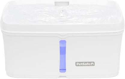 PetSafe Viva Pet Fountain - Encourages Healthy Hydration - Automatic Water Dispenser with Double Filtration - Ultra Quiet Water Fountain - Easy to Assemble - Dishwasher Safe - Stainless Steel - 140 oz