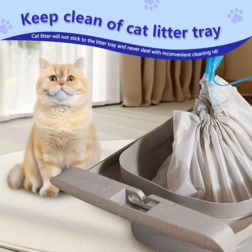 120 Count Cat Litter Box Bags for NeakasaM1 and Petpivot Autoscooper 11/12 Self-Cleaning Cat Litter Boxes, Extra Thick Heavy Duty Liners Replacement, Unscented, 27" x 13", Holds 22 lbs - Image 4
