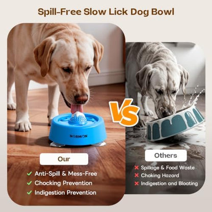 Slow Feeder Dog Bowls for Liquid Treat, 【Enrichment Ball-Roll】 Bone Broth Dog Lick Bowl, 250ML Yogurt Pup Lick Toy for Large Medium Small Breeds Dietary Supplement/Post-op Nutrition - Image 3