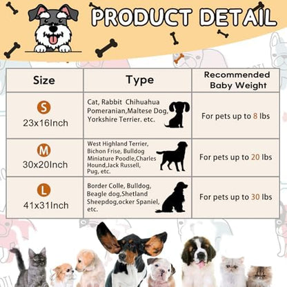 Rezutan Small Dog Blanket, Soft Puppy & Cat Flannel 3 Pack, 23"x16" - Image 4