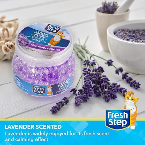 Fresh Step Litter Box Deodorizing Gel Beads, Lavender Scent, 12 Oz - Image 3