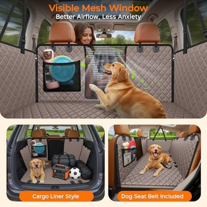 URPOWER Hard Bottom Dog Car Seat Cover, Back Seat Extender for Cars & SUVs - Image 3
