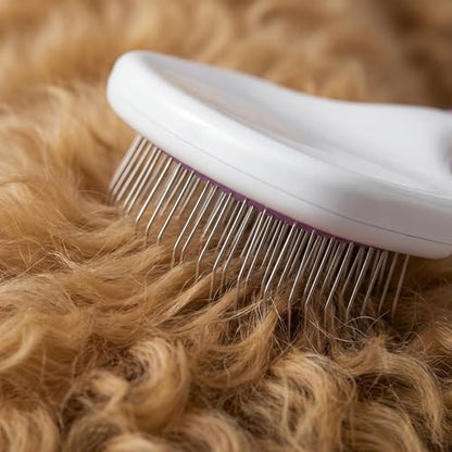 Poodle Pet Slicker Brush Large Size - For Dogs, Cats, Rabbits - Matted/Loose Fur, Knots - Suitable for Doodle/Goldendoodle Grooming and Shredding Short/Long Hair - Image 7